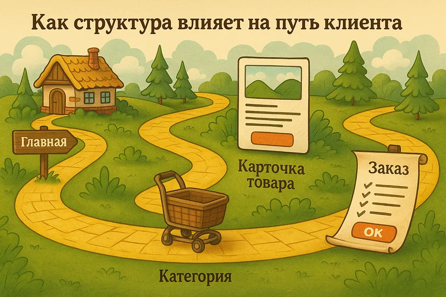 Как структура влияет на путь клиента